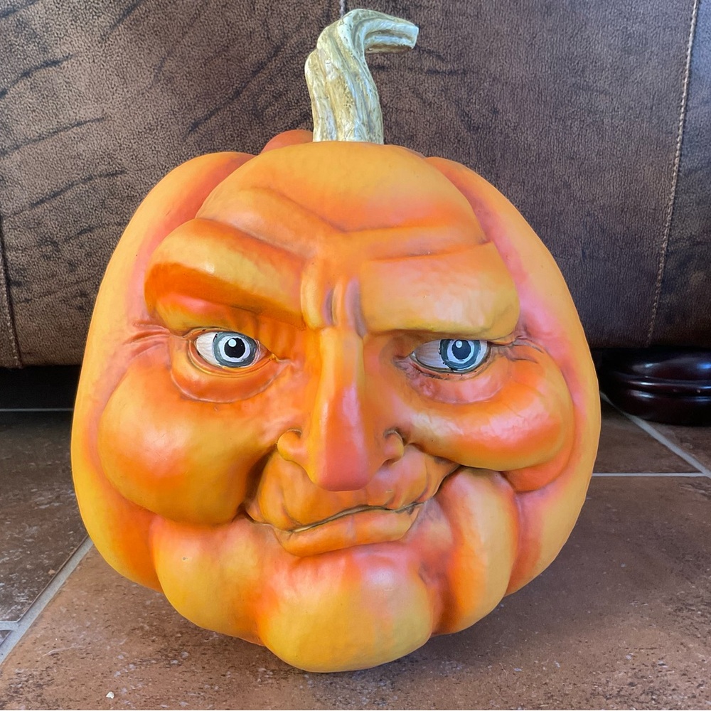 Martha Stewart Ugly Pumpkin Grumpy Pumpkin Face Halloween Decor